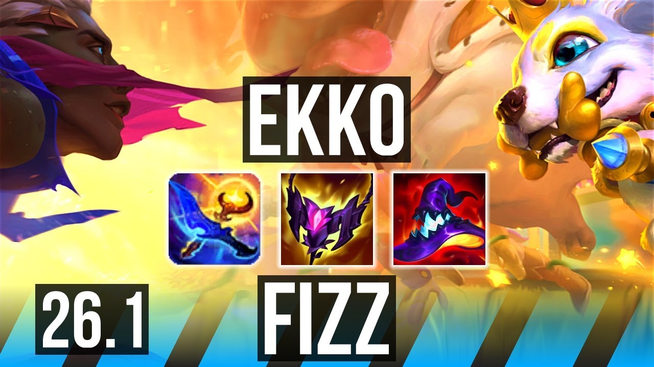 EKKO vs FIZZ (MID) | 6k gold comeback, 41K damage | EUW Master | 26.1