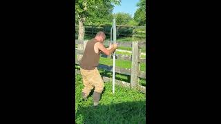 Installing  timeless fence posts