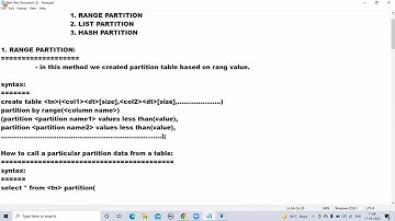Partition Table - Part -2 Oracle SQL Day 49