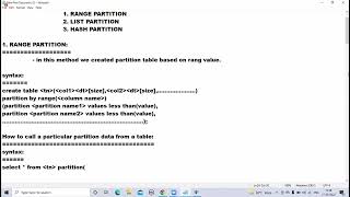 Partition Table - Part -2 Oracle SQL Day 49