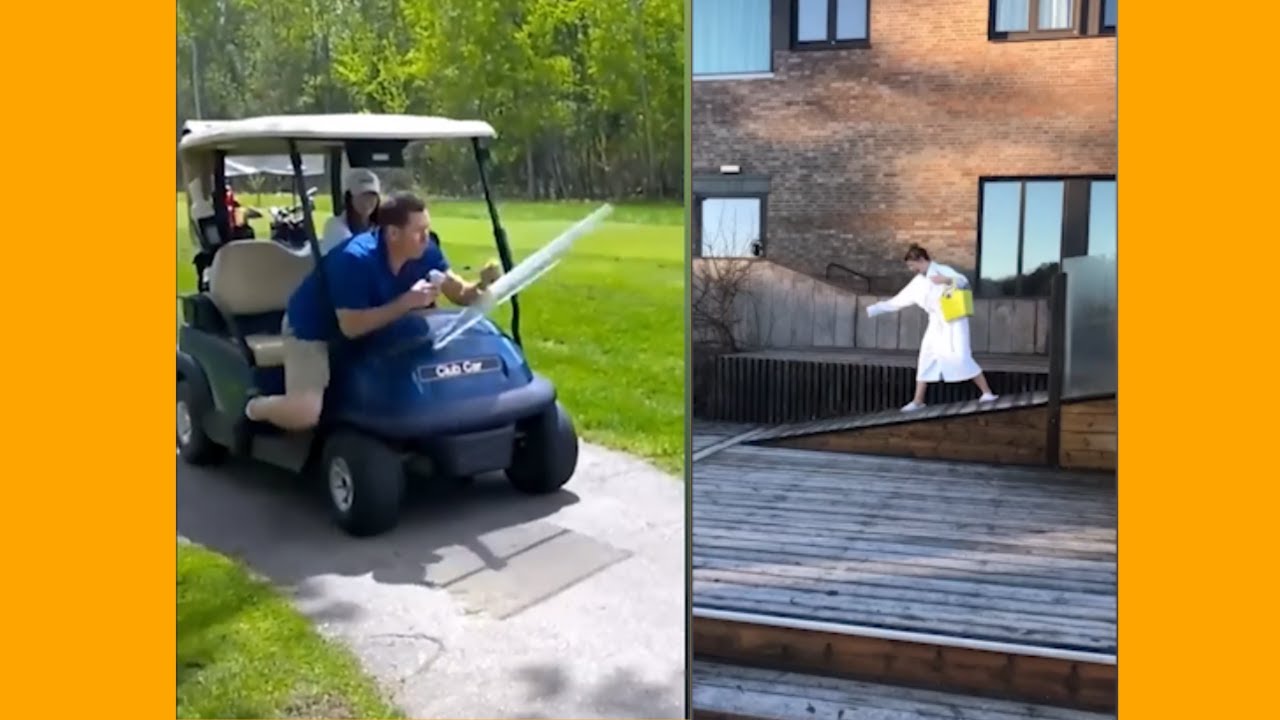 Guess The driver of the GOLF KART !!! Funny Videos | Fail Compilation
