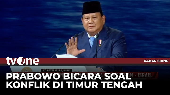 Presiden Prabowo Bicara Perang Iran-Israel di Acara SPIEF 2025 | Kabar Siang tvOne