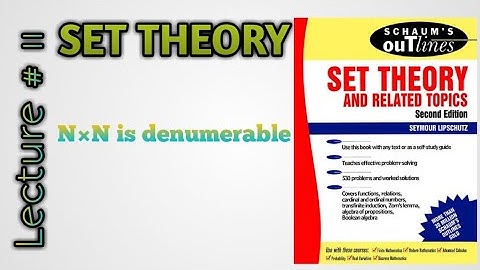 N × N is denumerable where N={1,2,3,.......}