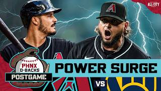 POSTGAME: Arenado, Marte &amp; Carroll GO DEEP as D-backs POWER Past Brewers to Even Series