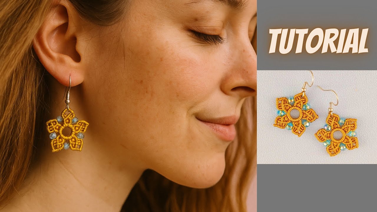 Macrame Earrings Tutorial Part 1: Easy and Adorable Design