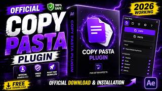 Copy Pasta Plugin FREE Download & Installation | After Effects 2026 Copy Pasta Plugin FREE Download & Installation | After Effects 2026