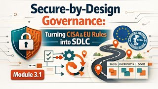 Secure-by-Design Governance: Turning CISA & EU Rules into SDLC | Module 3.1