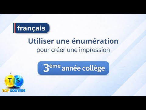 3ème Année Collège - Utiliser une énumération pour créer une impression