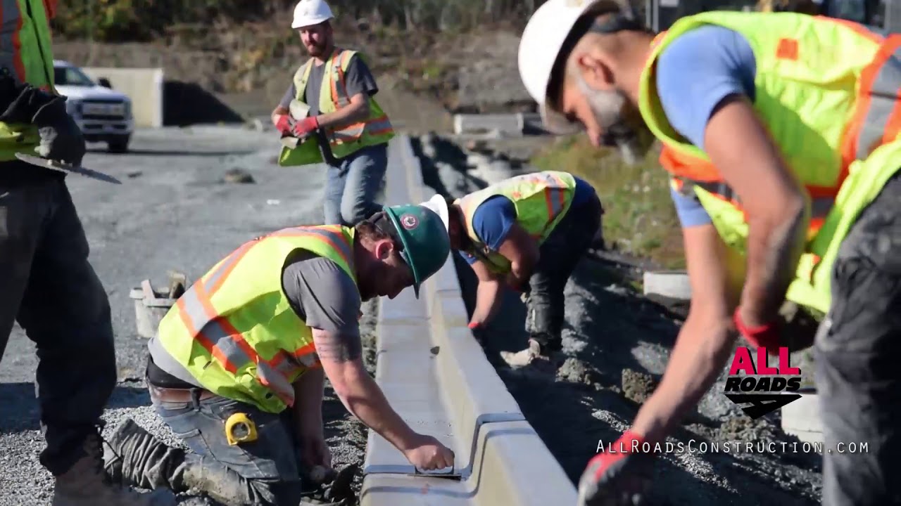 Concrete Curbing and Surface Work by ALL ROADS Construction in