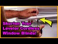 How to Master Shortening Levelor Window Blinds in Just 7 Minutes! [Cordless]