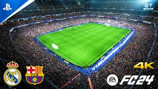 EA FC 24 - Real Madrid vs FC Barcelona - gameplay ps5 4K español latino