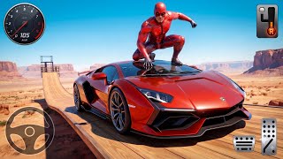 SuperHero Extreme Mega Ramp Tracks - GT Car Stunts Racing 3D Android Gameplay screenshot 1