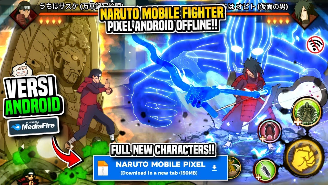 RELEASE‼️NARUTO MOBILE FIGHTER PIXEL ANDROID OFFLINE TERBARU 2025!! New Characters Update | HD Skill