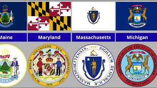 All 50 U.S. State Flags & Seals