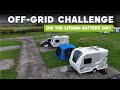 5 Day OFF-GRID Camping Challenge: Caravan Lithium Battery Test
