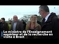 La ministre de lenseignement suprieur et de la recherche en visite  brest