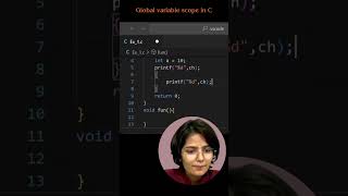 Global variable scope in c  #prishu #happycodingwithprishu #clanguage