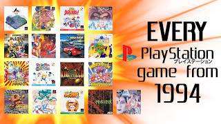 A Look at EVERY PS1 Game From 1994 - The Japanese Launch - YouTube