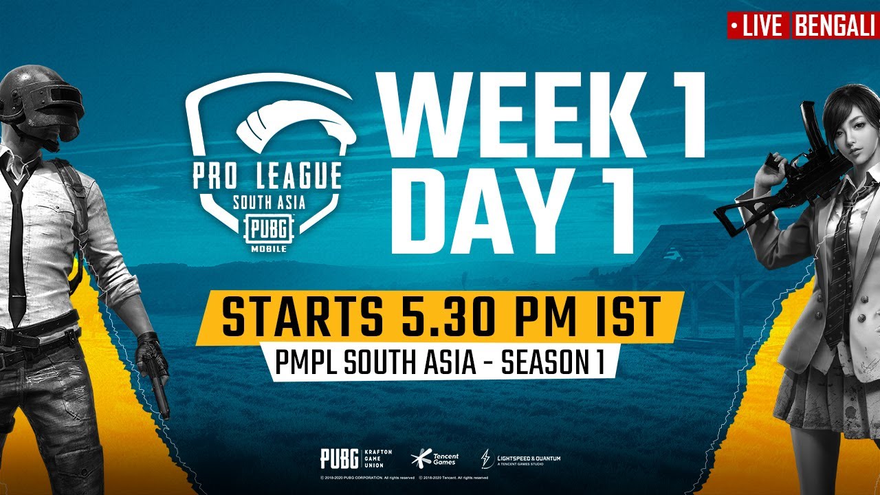 [Bengali] PMPL South Asia Day 1 W 1 | PUBG MOBILE Pro League S1