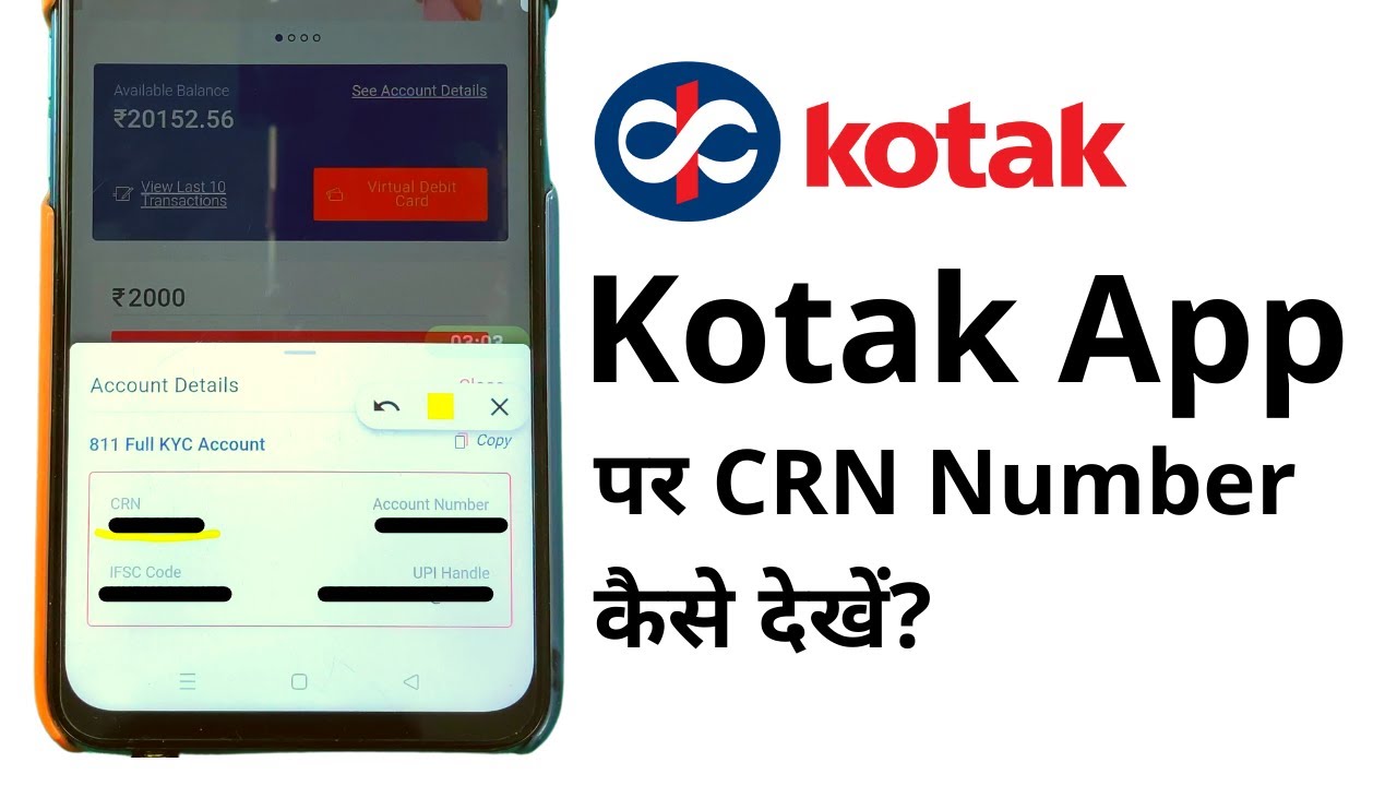 how-to-check-crn-number-in-kotak-bank-app-kotak-bank-crn-number