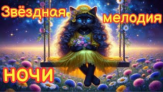 Музыка для души💖и три минуты ночного уюта🌟Кошечки под звёздами screenshot 5