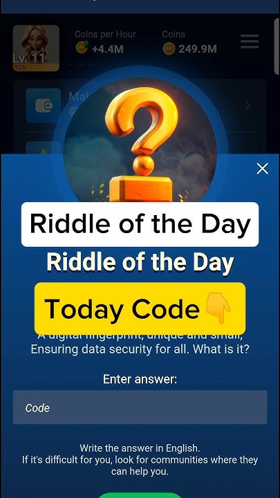 23 September | riddle of the day | X Empire Riddle of the day code #