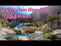 California Hwy 395 Top 5 Hikes. Eastern Sierra Lee Vining, Bridgeport, Mono County.