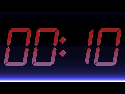 10 SECOND TIMER 🔔 Gentle Alarm [Full HD]