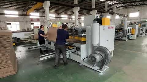 Fully auto folder gluing & stitching machine