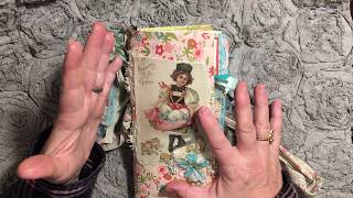 Little Easter Girl TN journal flip through - Spring stashbuster Junk journal challenge series