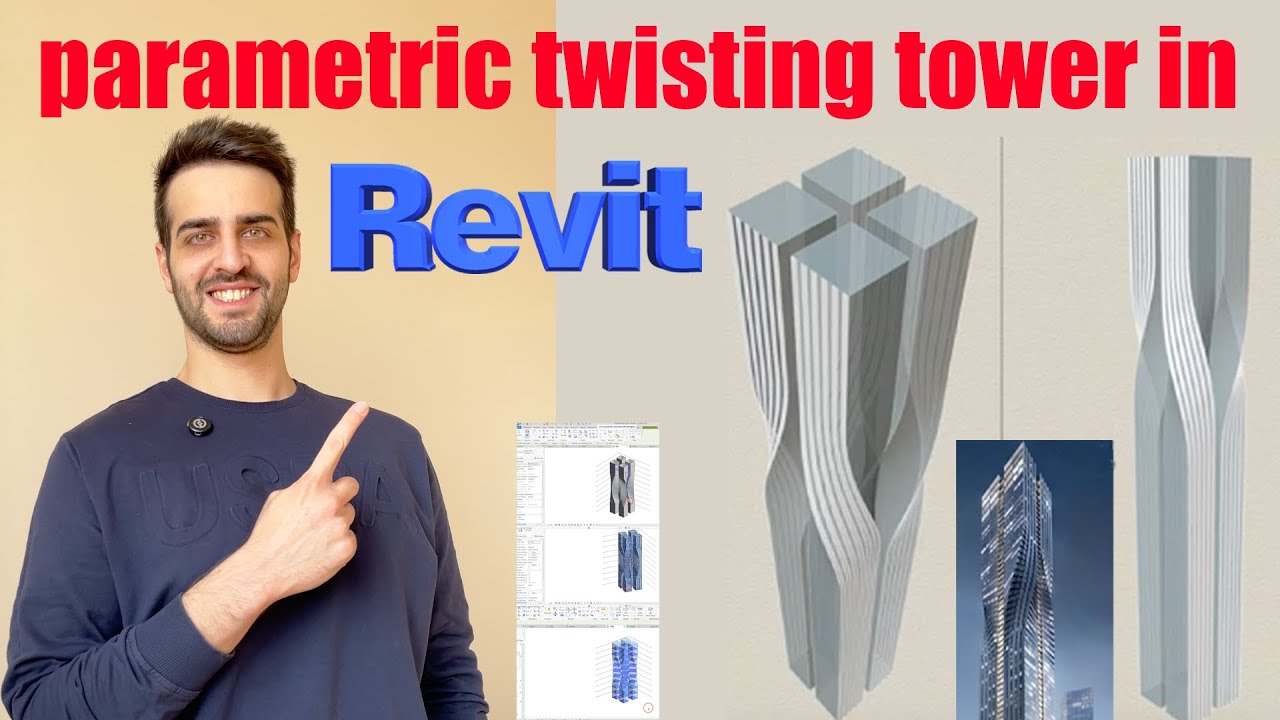 Parametric twisting tower in Revit - YouTube