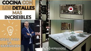 COCINAS MODERNAS VERDE Y NEGRA CON FREGADERO DE PIEDRA  . STUDIOMOBILIARIOHERNANDEZ