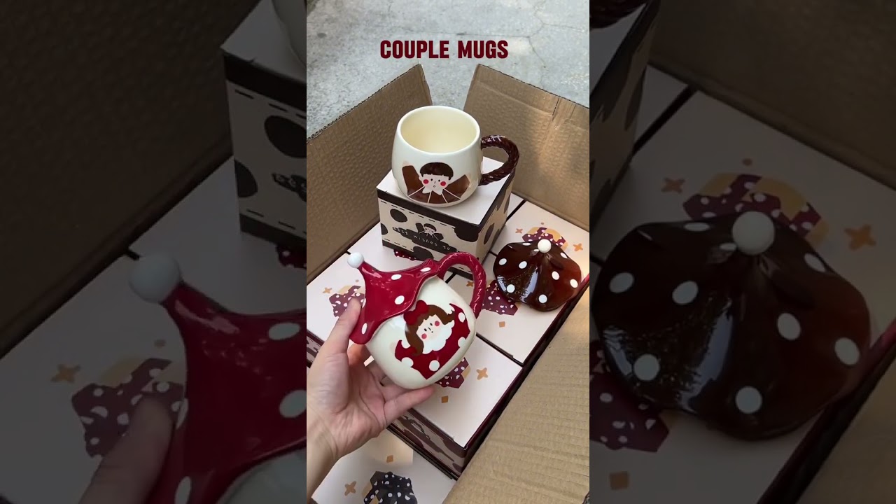 Handmade ceramic mushroom lover’s mug 🍄☕️💝 