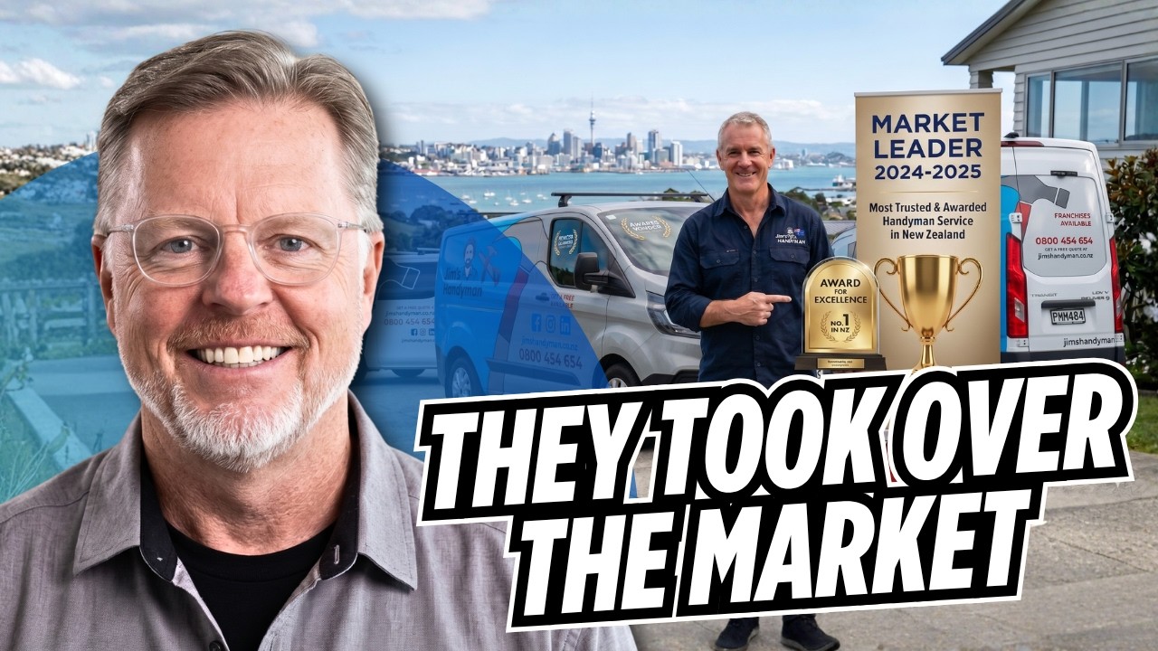 He brought Jim's Handyman to NZ. Now they're market leader. He brought Jim's Handyman to NZ. Now they're market leader.