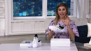 Puma Leather Court Sneakers - Smash Perf on QVC screenshot 4