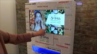 A Vending Machine Collects Customer Needs, Giving Away Free Sample, in St. Ives Mixing Bar