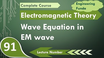 Wave Equation in Electromagnetic Waves Explained | EM Waves | Electromagnetics Theory