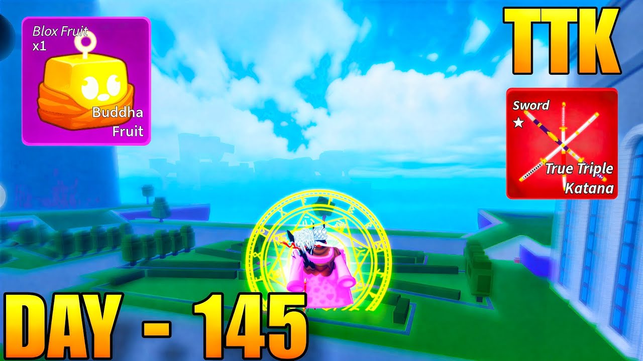 Day - 145 Buddha + TTK + Ghoul V4 Spam Bounty Hunting | Blox Fruits Roblox