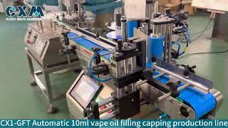 Desktop Automatic 10ml E-liquid Filling & Labeling Machine | Compact & Efficient Solution