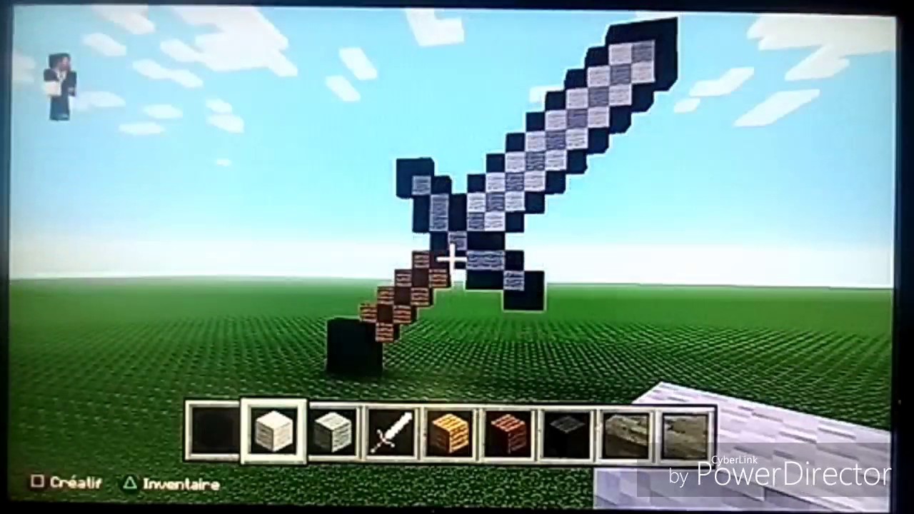 Comment faire une épée et un arc en pixel art minecraft - YouTube