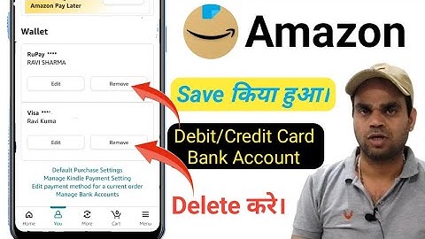 How to delete card details in Amazon 2023 | remove debit/credit card in Amazon shopping