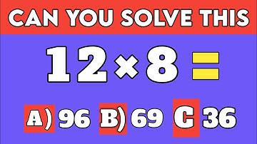 Only 1% Can Solve This Math Quiz | Solve It in 10 Seconds If You Are a Genius!
