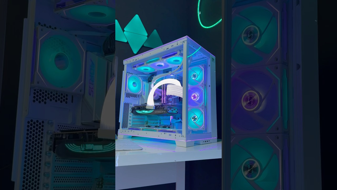 Crisp Clean RTX 4080 SUPER Gaming PC 😶‍🌫️ 