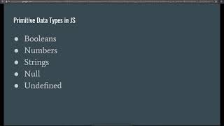 Full Stack Web Developer Course: 3_3 - Intro to JS Primitives