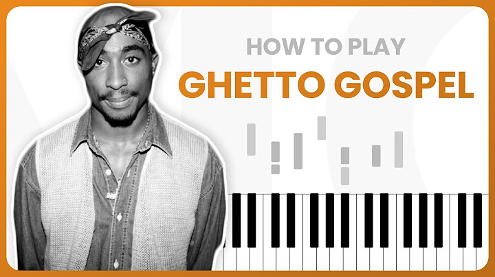 Ghetto Gospel Piano version - Piano performance video thumbnail