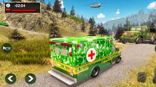 US Army Ambulance Car Driving Simulator : Army Ambulance Transport Truck - Andriodgameplay screenshot 2