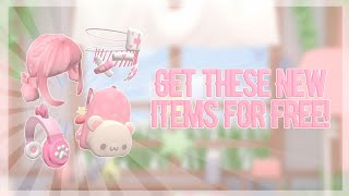 How to GET THESE CUTE ITEMS FOR FREE! (Roblox Tutorial)