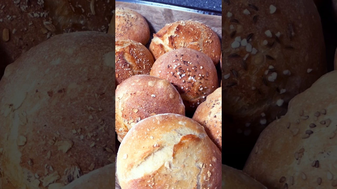Knusprige  Brötchen 😋  Хрустящие Булочки 