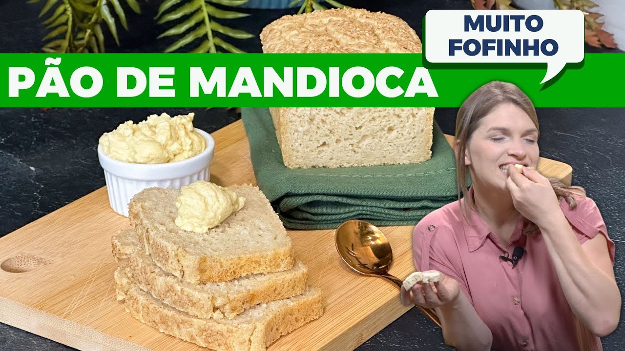 Pão de Mandioca FOFINHO, saudável, sem açúcar e sem glúten... receita perfeita para quem AMA PÃO