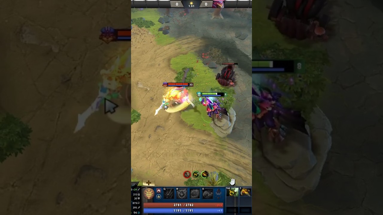 Death prophet siphon will heal you no matter how much dmg it does!